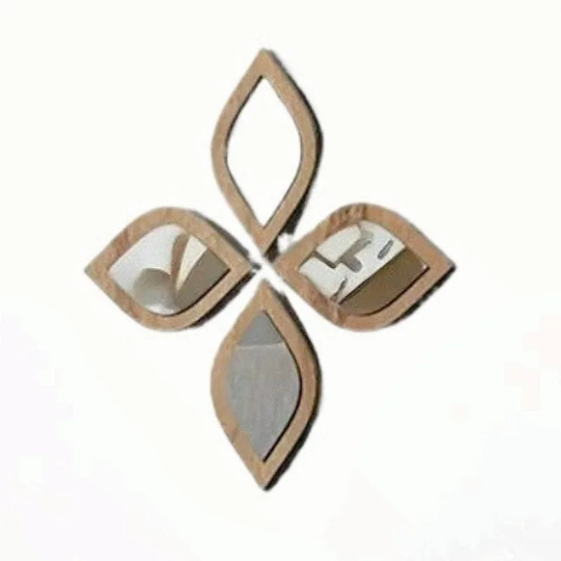 Bali Wandspiegels Set (4 stuks) – Boho Houten wanddecoratie | Luxe Sfeer