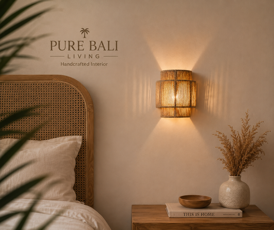 Bali Wandlamp – Handgemaakt Rotan Design