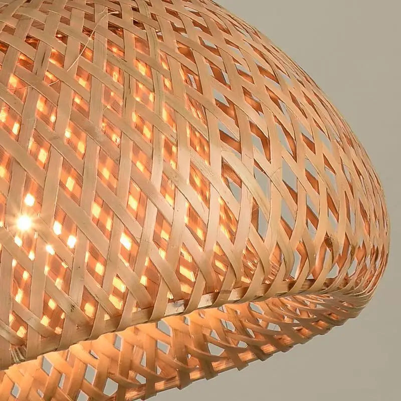 Handgemaakte Bali Rotan Hanglamp – Luxe Boho Sfeerverlichting